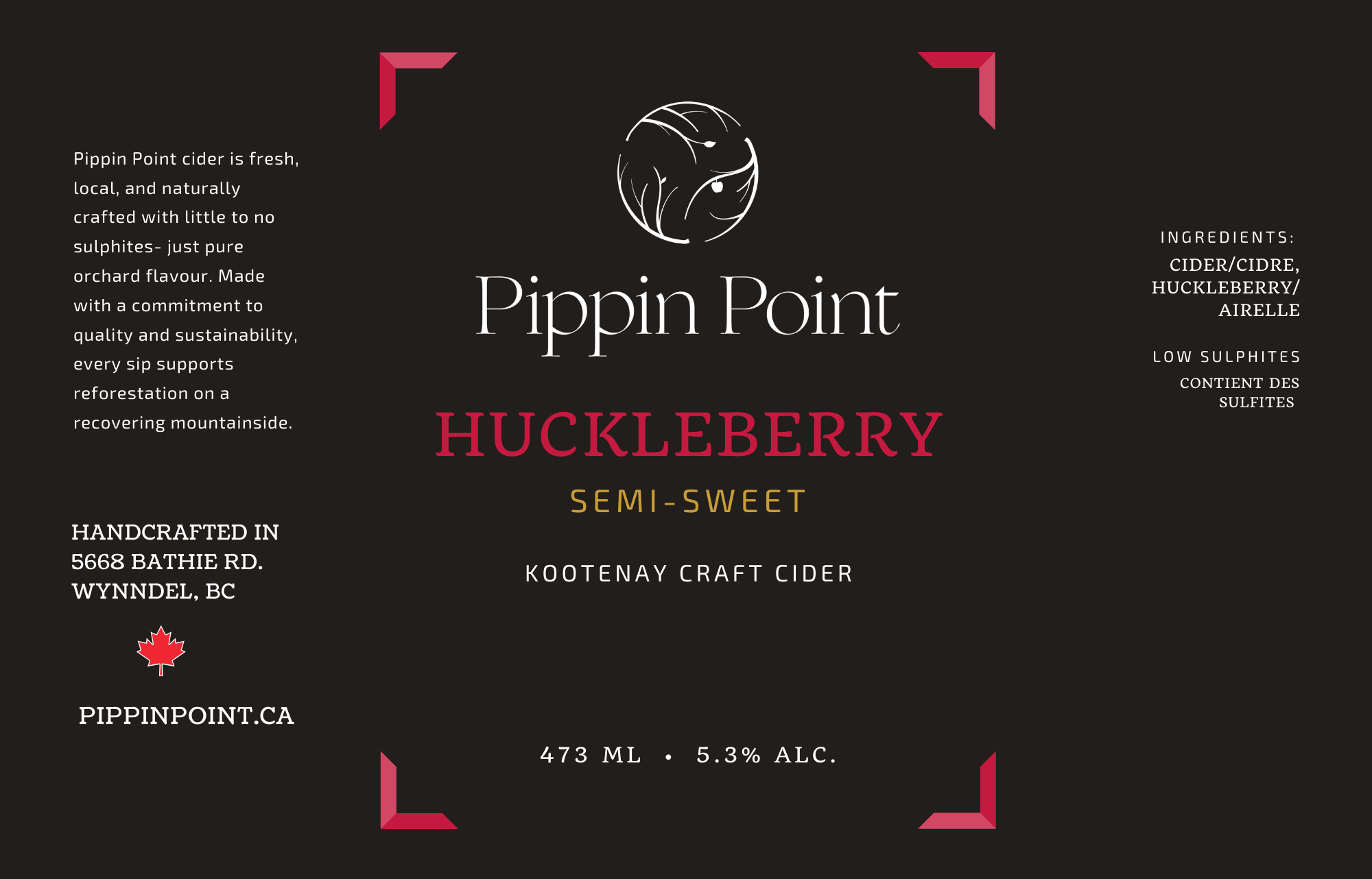 Huckleberry Cider 30L Keg